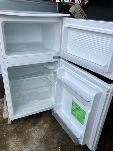 2ドア冷蔵庫　90L 2022年アイリスオオヤマ