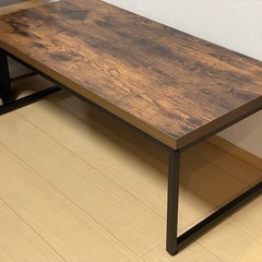 ニトリ　センターテーブル　ステイン調　ローテーブルの画像