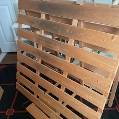 すのこ　折りたたみ　ベッド　２点
　　　の画像