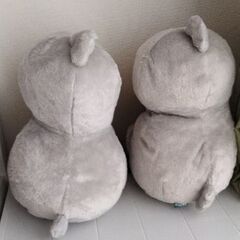 ハシビロコウ　２体あります　ぬいぐるみ　中古で未使用品。の画像