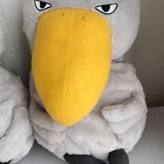 ハシビロコウ　２体あります　ぬいぐるみ　中古で未使用品。の画像