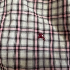 【極美品】BURBERRY BLACK LABEL バーバリ ーブラックレーベル メンズ 半袖シャツ ネルシャツ チェック柄 サイズ2 の画像