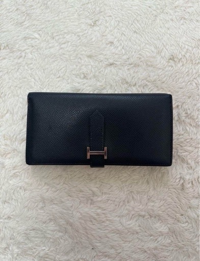 美品 エルメス ベアン デュプリ レザー 三つ折り