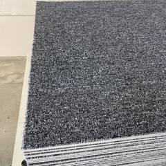 【35枚】タイルカーペット　50×50cm  タイルマット グレー　中古 の画像