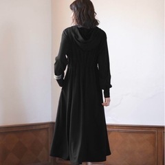 saison de papillon ウエストタックカットソーパーカーワンピースの画像