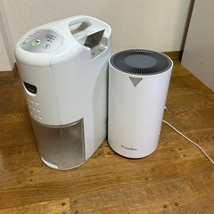 CORONA除湿機とpurep love空気清浄機 