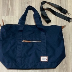 ボストンバッグ（ネイビー）