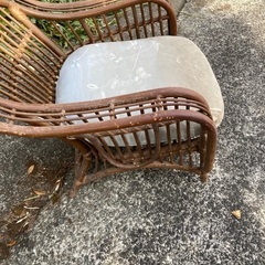 籐家具　椅子　和風の画像