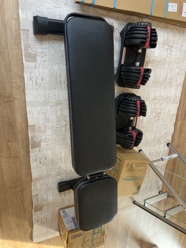 ベンチ台　可変式ダンベルセット