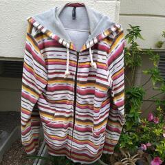 パーカー ストライプ柄