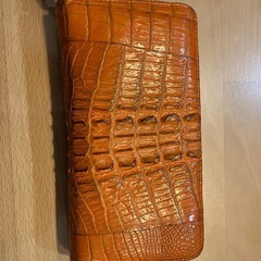 ワニ革本物長財布中古‼️の画像