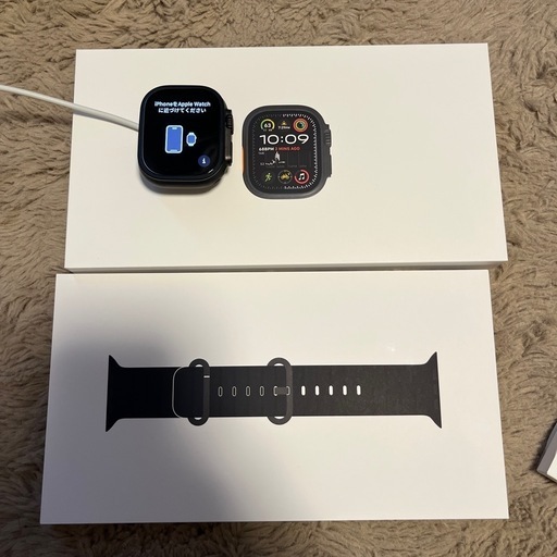 【極美品】Apple Watch ultra2 ブラックチタニウム