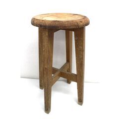【4/20受渡完了】≪ZS310-⑥ジ≫木製丸椅子 スツール/ミ...