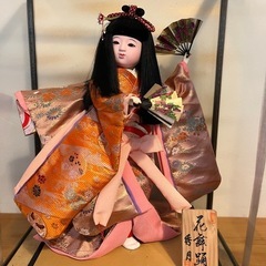 桃の節句人形　ガラスケース入り
