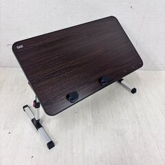  23008  ノートパソコンスタンド付 角度調整可 ベッドデスク 折りたたみデスク    ◆大阪市内・東大阪市他 6,000円以上ご購入で無料配達いたします！◆ ※高槻・枚方方面◆西宮・尼崎方面◆生駒方面　それぞれ条件付き無料配送あり！            の画像