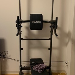 懸垂マシン＋フラッドベンチ＋トレーニングチューブ