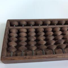 レトロな五つ玉そろばんの画像