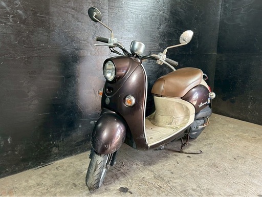 ★支払総額4.5万円★定休日なし！いつでも現車確認可能です！ ヤマハ ビーノ ブラウン SA37J おしゃれなビーノ！4ストインジェクション！ 集中キー！ 通勤、通学に♪