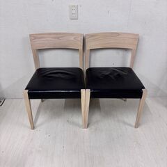 値引き 22966  肘置きなし　ダイニングチェア 2脚    ...