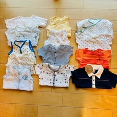 13枚 春夏服 50 60 70 肌着 半袖Tシャツなど 男の子...