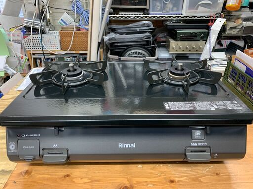 【愛品館江戸川店】リンナイ　都市ガス用ガステーブル　グリル無しタイプ　2023年製　RT64-2H6S--R　ID：133-053025-007