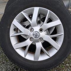 日産純正アルミホイールタイヤ付き 185  65 R15の画像