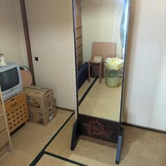 鏡　姿見　レトロ　早く取りにきてー