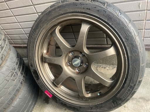 A-TECH 17インチ　PCD100　スポーツタイヤ　アルミ4本セット