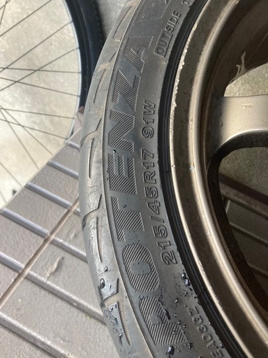 A-TECH 17インチ　PCD100　スポーツタイヤ　アルミ4本セット