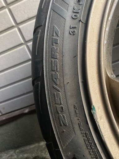 A-TECH 17インチ　PCD100　スポーツタイヤ　アルミ4本セット