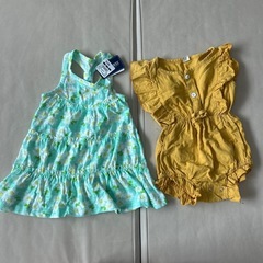 80㎝　ワンピース　ロンパース9〜12month まとめ売り　シーイン　西松屋の画像