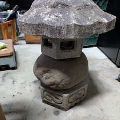 決定 灯篭☆直接引取限定☆灯ろう　雪見灯篭　庭石灯ろう　兵庫県　三田市　古民具　和　日本　庭飾り　ガーデニングの画像