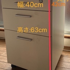 勉強机　引き出し(キャスター付き)の画像