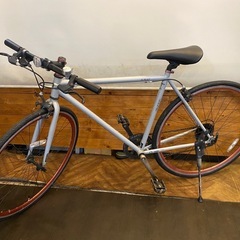 引取限定 中古 限定生産カモメ K-045 クロスバイク 8段変速 防犯登録込 かもめ自転車」神奈川県自転車組合オリジナルクロスバイク「K-045