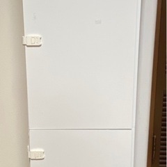 【白家具】扉付収納棚
