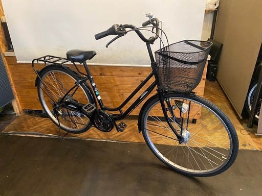 【防犯登録料無料！】LEDオートライト26インチ自転車　6速