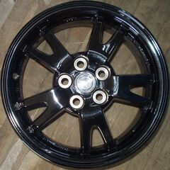 中古アルミホイール 4本トヨタ プリウス 30系 純正 黒 アルミホイール 6J-15 +45 PCD100 5穴 ハブ径54の画像