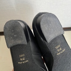 黒ラム ブラック スリッポン 21.5cm EEEEの画像