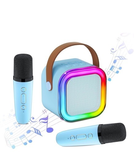 HolyCrab カラオケセット Bluetoothマイク 2本 Mini カラオケ