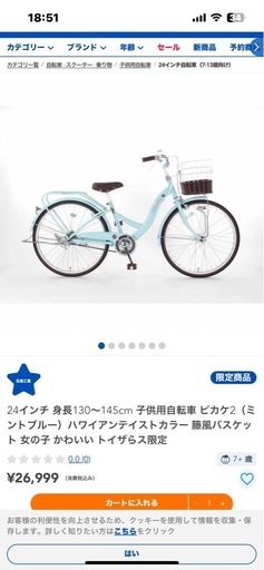 子供用自転車24インチ