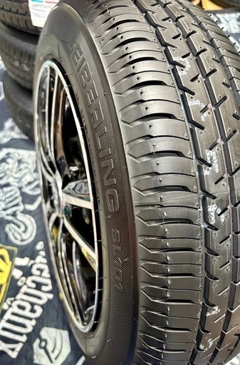 商談中」㉖155/65R14新品タイヤ4本と中古ホイールとナット付き 【公式