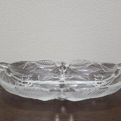 HOYAクリスタル  仕切りガラス皿の画像