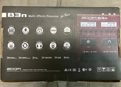 ベースマルチエフェクター　zoom B3n