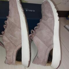 Cole Haan ピンク スエード スニーカー コールハーンの画像