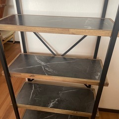特価★美品　ラック　大理石柄★の画像
