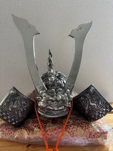 五月人形兜。レトロ。未使用