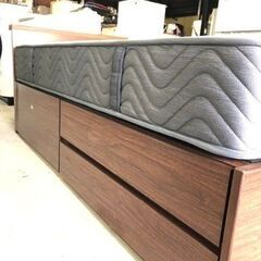 福岡市内配送無料　引き出しタイプ シングルベッド　マットレス付きの画像