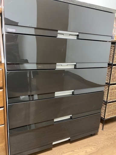 [取引中]収納タンス　天馬　フィッツプラス プレミアム 　５段　天馬　プレミアムブラック