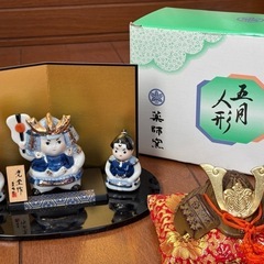 五月人形　陶器の画像