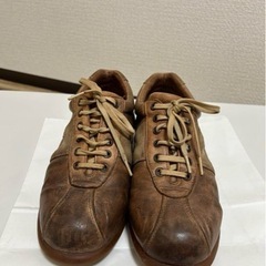 カンペール　ブラウンレザー スニーカー 27センチペロータス アリエル